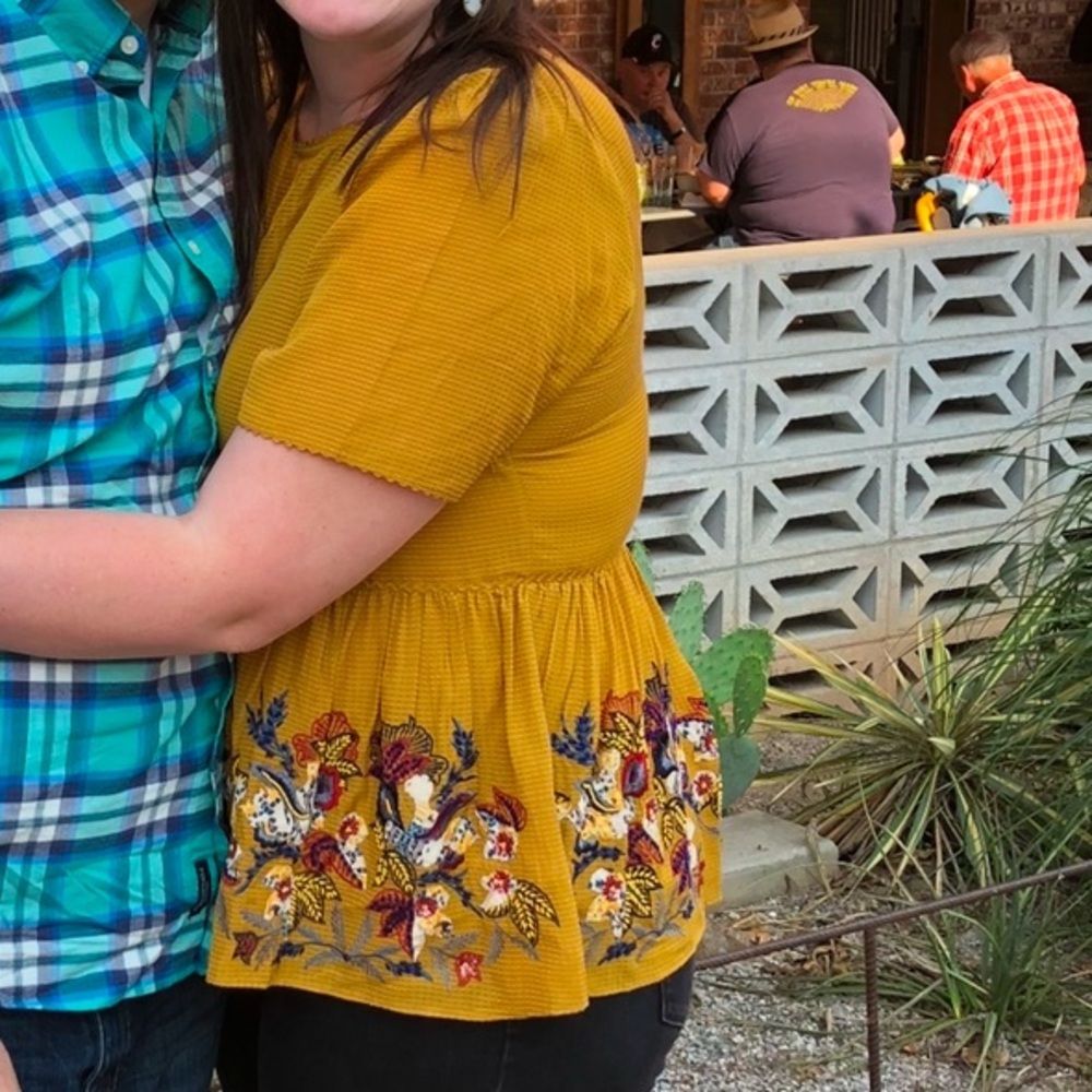 Anthropologie sequin top
